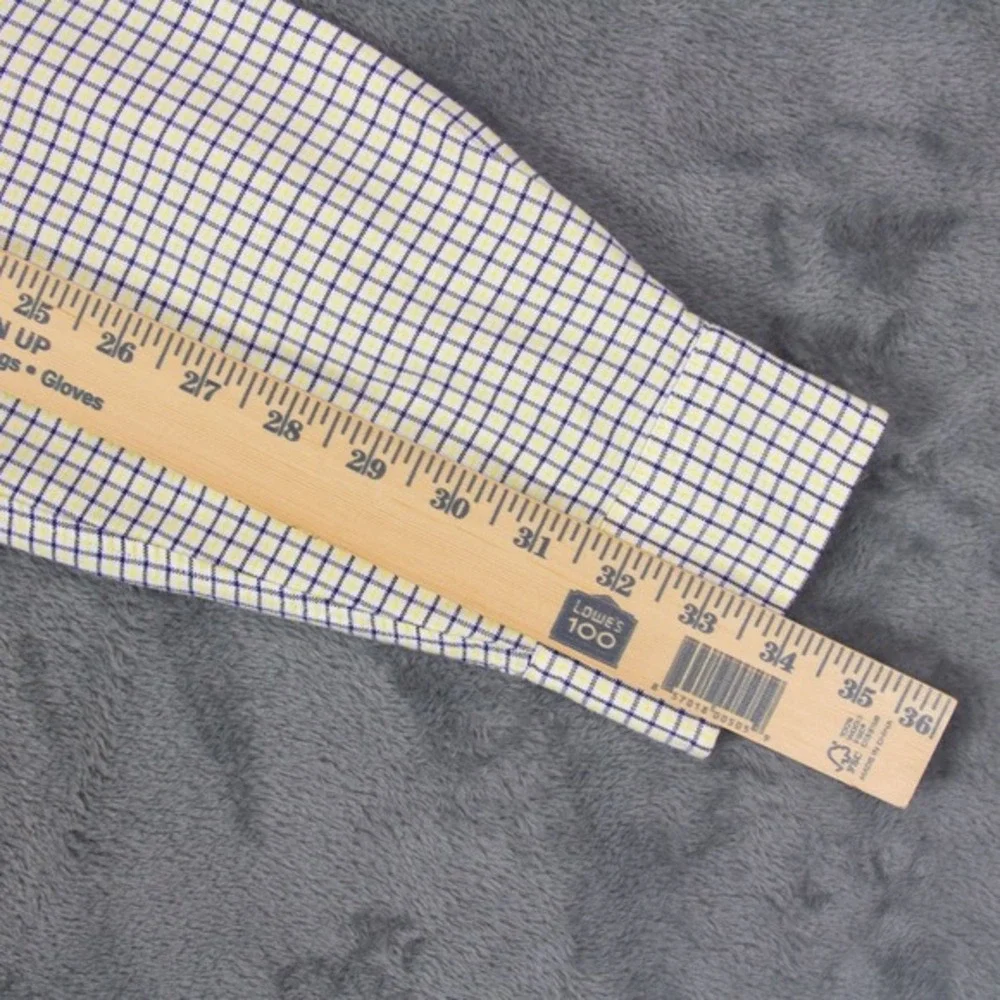 Polo‎ Ralph Lauren Mens L Yellow Custom Fit Shirt Plaid Polo Flesh Pony